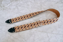 Load image into Gallery viewer, Brown &#39;Aztec&#39; Guitar/Bass Hippie Strap
