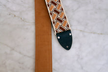 Load image into Gallery viewer, Brown &#39;Aztec&#39; Guitar/Bass Hippie Strap
