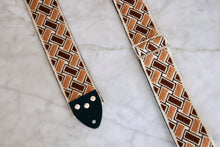 Load image into Gallery viewer, Brown &#39;Aztec&#39; Guitar/Bass Hippie Strap
