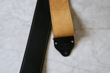 Load image into Gallery viewer, Custom wide 3&quot; Amber &#39;Corduroy&#39; Guitar/Bass Hippie Strap
