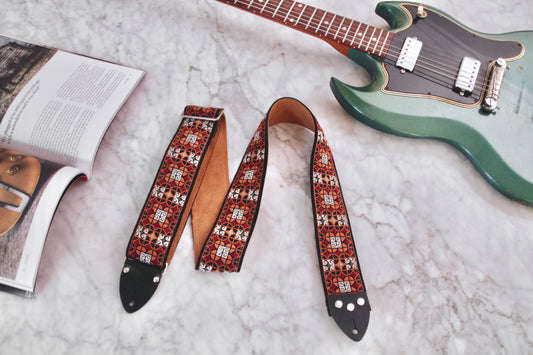 Rust 'Virginia' Guitar/Bass Hippie Strap