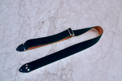 Green 'Velvet' Guitar/Bass Hippie Strap
