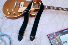 Load image into Gallery viewer, Green &#39;Velvet&#39; Guitar/Bass Hippie Strap
