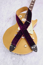 Load image into Gallery viewer, Purple &#39;Velvet&#39; Guitar/Bass Hippie Strap
