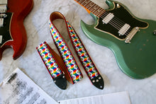 Load image into Gallery viewer, &#39;Cubism&#39; Guitar/Bass Hippie Strap
