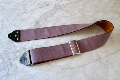 Custom wide 3" Purple 'Corduroy' Guitar/Bass Hippie Strap