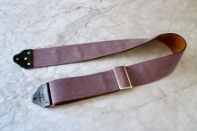 Load image into Gallery viewer, Custom wide 3&quot; Purple &#39;Corduroy&#39; Guitar/Bass Hippie Strap
