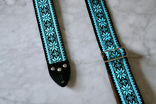 Load image into Gallery viewer, Azur &#39;Poinsettia&#39; Guitar/Bass Hippie Strap
