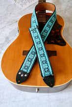 Load image into Gallery viewer, Azur &#39;Poinsettia&#39; Guitar/Bass Hippie Strap
