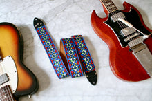 Load image into Gallery viewer, Beck &#39;Stained Glass&#39; Guitar/Bass Hippie Strap
