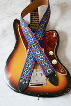 Load image into Gallery viewer, Beck &#39;Stained Glass&#39; Guitar/Bass Hippie Strap
