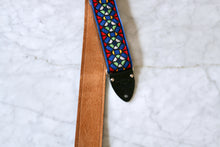 Load image into Gallery viewer, Beck &#39;Stained Glass&#39; Guitar/Bass Hippie Strap
