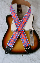 Load image into Gallery viewer, Coral &#39;Greenwich&#39; Guitar/Bass Hippie Strap
