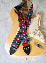 Load image into Gallery viewer, Purple &#39;Honeycomb&#39;  Guitar/Bass Hippie Strap
