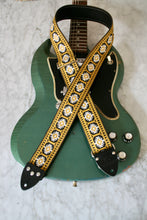 Load image into Gallery viewer, Gold &#39;Pillars&#39; Guitar/Bass Hippie Strap
