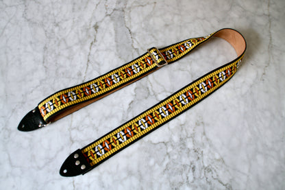 Orange 'Ufo' Guitar/Bass Hippie Strap