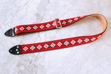 Load image into Gallery viewer, Ruby &#39;Pillars&#39; Guitar/Bass Hippie Strap
