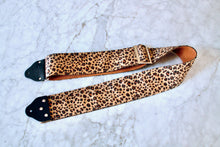 Load image into Gallery viewer, Custom wide 3&quot; &#39;Leopard&#39; Guitar/Bass Hippie Strap

