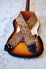 Load image into Gallery viewer, Custom wide 3&quot; &#39;Leopard&#39; Guitar/Bass Hippie Strap
