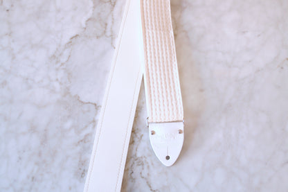 White 'Dragon' Jimmy Page Guitar/Bass Hippie Strap