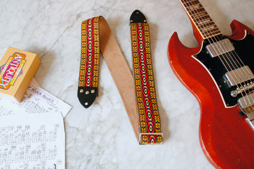 'Boho' Guitar/Bass Hippie Strap