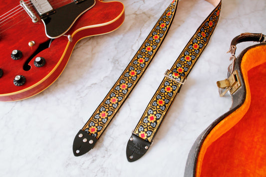 Mustard 'Fillmore' Guitar/Bass Hippie Strap