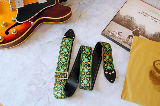 Green 'Fillmore' Guitar/Bass Hippie Strap