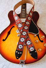 Load image into Gallery viewer, White &#39;Haze&#39; Guitar/Bass Hippie Strap
