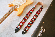 Load image into Gallery viewer, White &#39;Haze&#39; Guitar/Bass Hippie Strap
