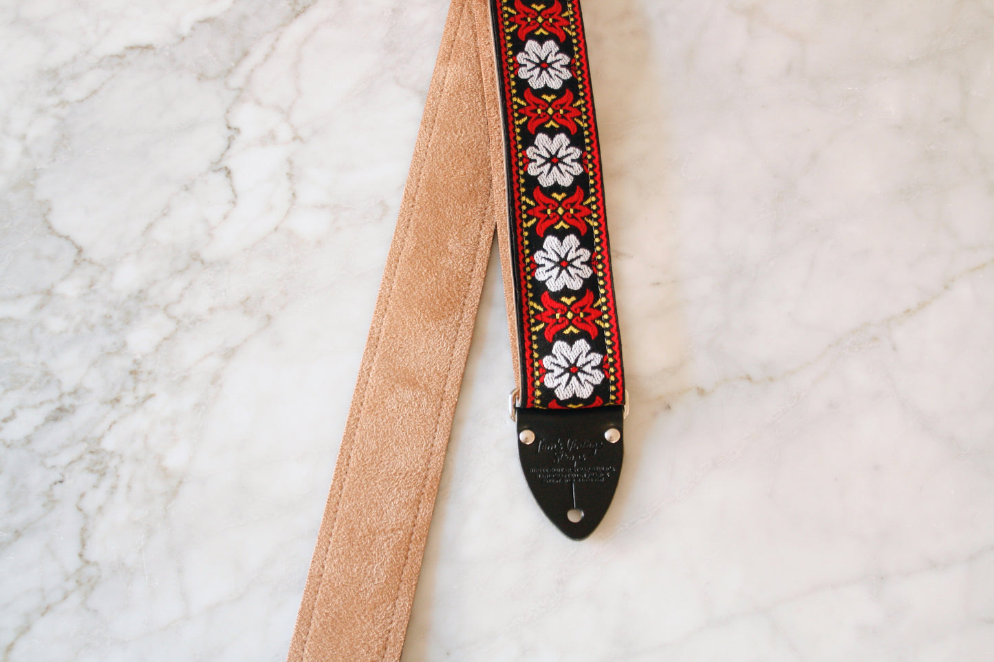 White 'Haze' Guitar/Bass Hippie Strap
