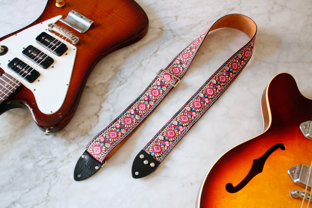 Coral 'Peacock' Guitar/Bass Hippie Strap