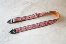 Load image into Gallery viewer, Coral &#39;Peacock&#39; Guitar/Bass Hippie Strap
