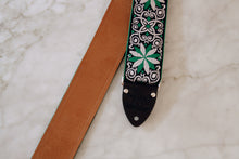 Load image into Gallery viewer, Green &#39;Dresden&#39; Guitar/Bass Hippie Strap
