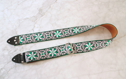 Green 'Dresden' Guitar/Bass Hippie Strap