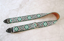 Load image into Gallery viewer, Green &#39;Dresden&#39; Guitar/Bass Hippie Strap
