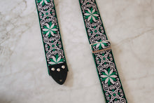 Load image into Gallery viewer, Green &#39;Dresden&#39; Guitar/Bass Hippie Strap
