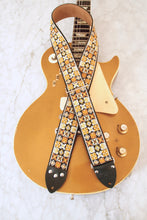 Load image into Gallery viewer, Gold &#39;Woodstock&#39; Guitar Bass Hippie Strap
