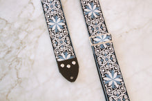 Load image into Gallery viewer, Indigo &#39;Dresden&#39; Guitar/Bass Hippie Strap
