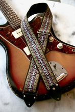 Load image into Gallery viewer, Purple &#39;Maco&#39; Guitar/Bass Hippie Strap
