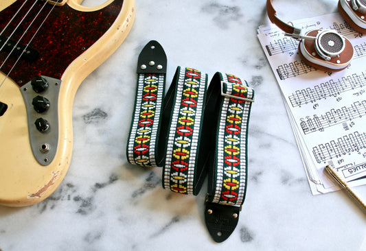 Green 'Ufo' Guitar/Bass Hippie Strap