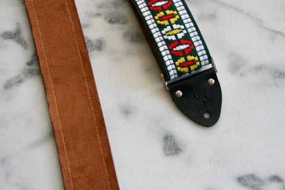 Green 'Ufo' Guitar/Bass Hippie Strap