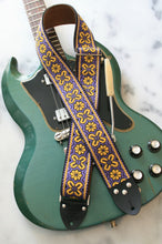 Load image into Gallery viewer, Gold &#39;Greenwich&#39; Guitar/Bass Hippie Strap
