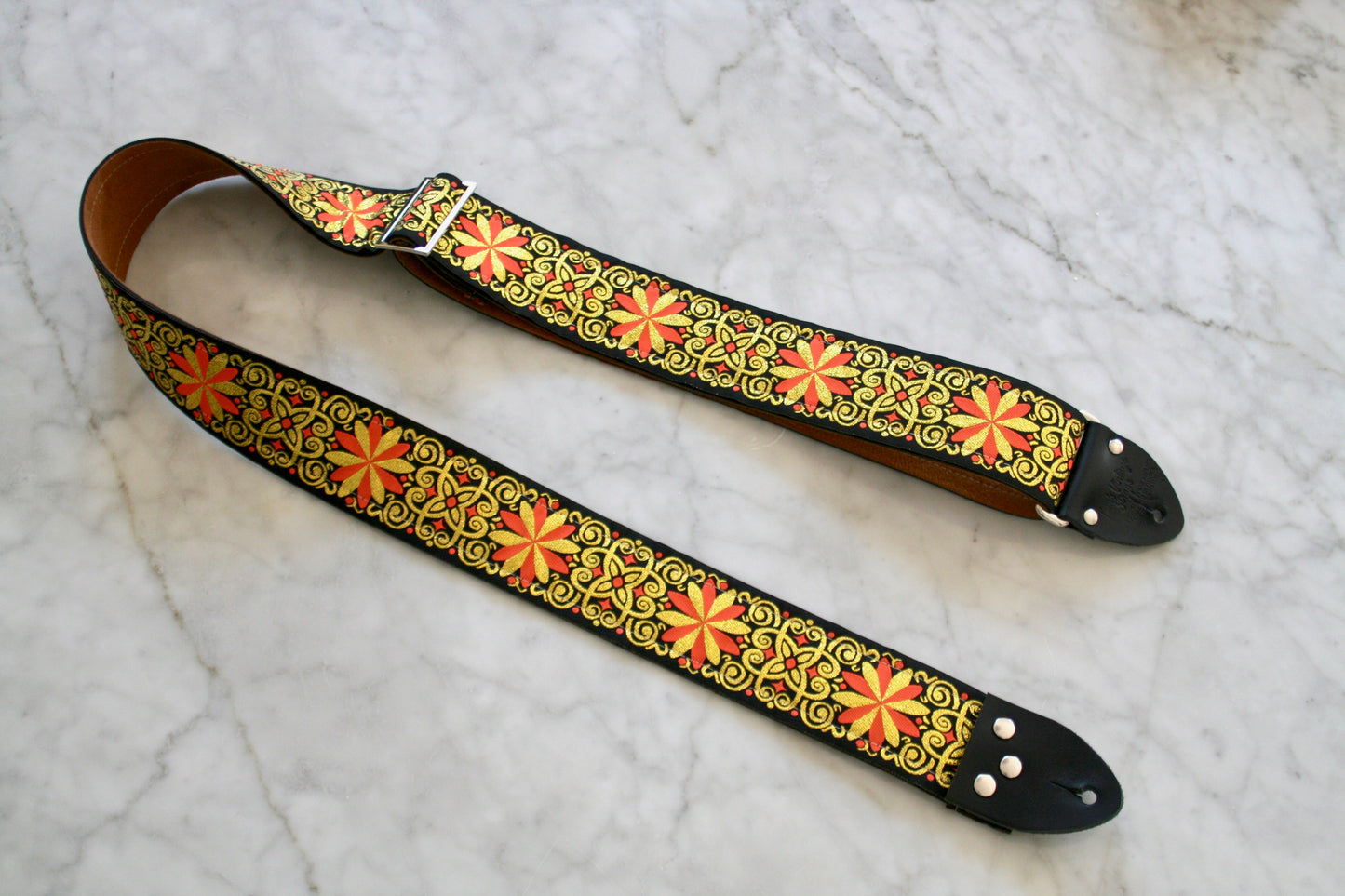 Gold 'Dresden' Guitar/Bass Hippie Strap