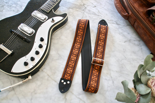 Caramel 'Crossroads' Guitar/Bass Hippie Strap
