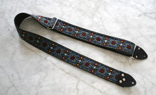 Load image into Gallery viewer, Blue &#39;Virginia&#39; Guitar/Bass Hippie Strap
