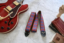 Load image into Gallery viewer, Purple &#39;Monterey&#39; Guitar/Bass Hippie Strap
