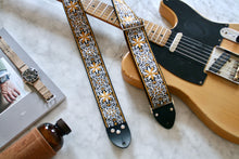 Load image into Gallery viewer, Yellow &#39;Dresden&#39; Guitar/Bass Hippie Strap
