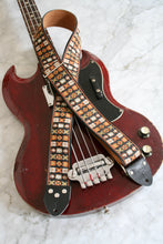 Load image into Gallery viewer, Rust &#39;Woodstock&#39; Guitar Bass Hippie Strap
