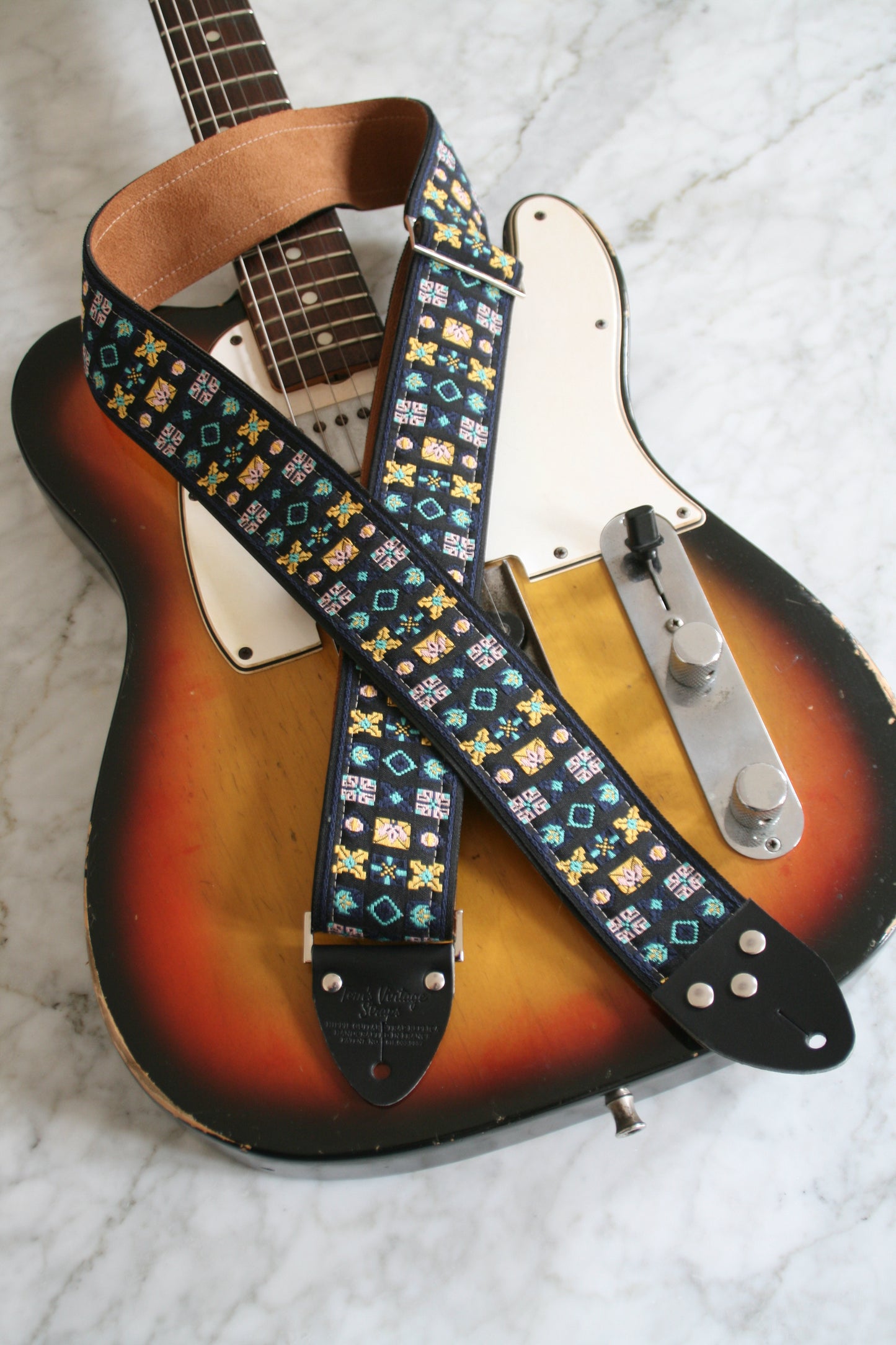 Indigo 'Woodstock' Guitar Bass Hippie Strap