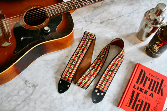 Orange 'Maco' Guitar/Bass Hippie Strap